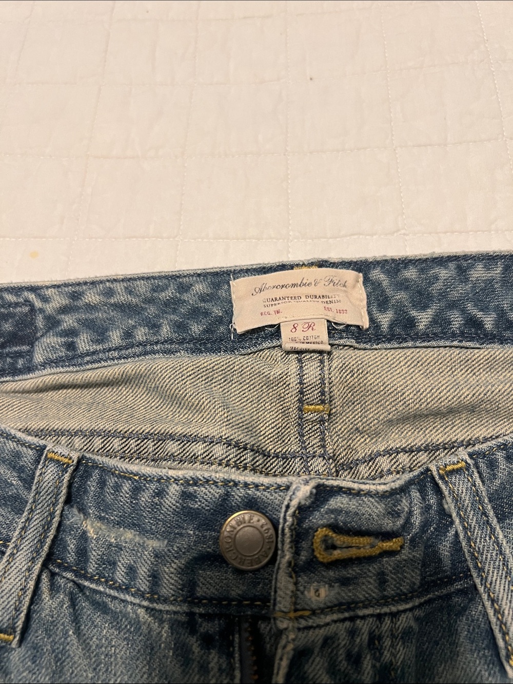 Abercrombie & Fitch Women's Light Blue Flare Jeans